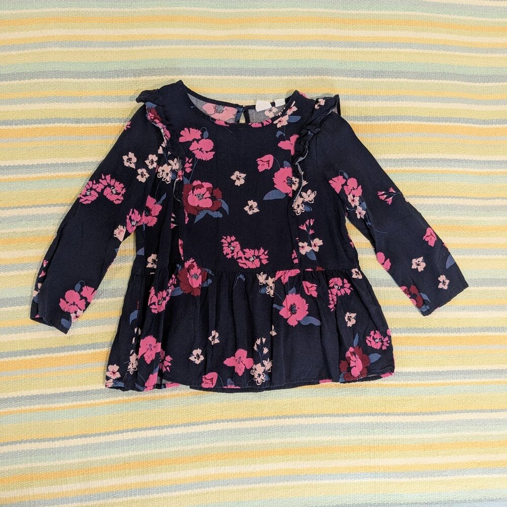 🛍️ BUNDLE ONLY | GAP floral blouse size Medium (8)